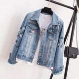 Embroidered Denim Jacket: Stylish & Unique Women's Jean Jacket