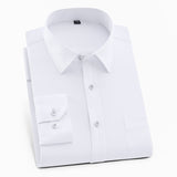 Men's Solid Color Square Collar Long-sleeved Shirt - Minihomy