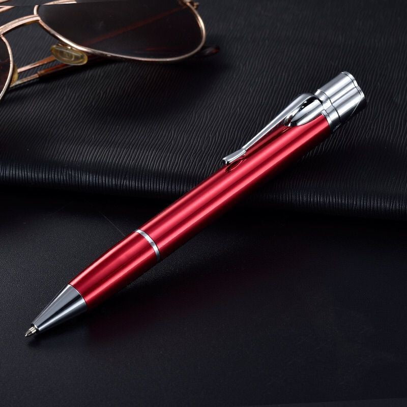 Creative Metal Signature Pen Lighter - Windproof Gas Inflatable Jet Lighter - Minihomy