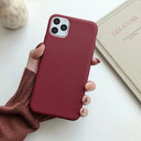 Frosted TPU Phone Case for iPhone 6s/7/8/X/11 Series - Slim, Lightweight, Shock Absorbent - Minihomy