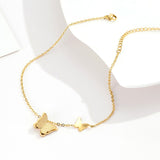 Women butterfly pendant anklet leg chain summer  bracelet