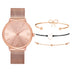 4pcs/Set Dress Women Rose Gold Watches Luxury Ladies Wrist Watch Female Quartz Clock Bracelet - Minihomy