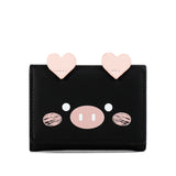 Cute Cartoon Lady Trifold Wallet for Women