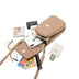 Plaid Sewing Design Mobile Phone Bags For Women Simple Buckle Multifunctional Crossbody Shoulder Bag - Minihomy