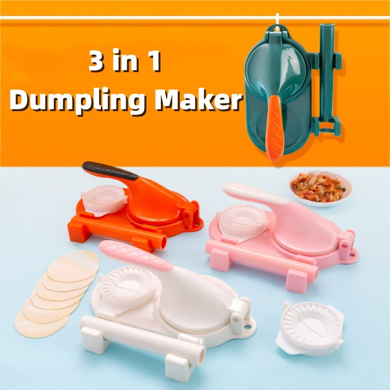 3 In 1 Dumpling Maker Portable Handmade Artifact Props Kitchen Tools Gadgets - Minihomy