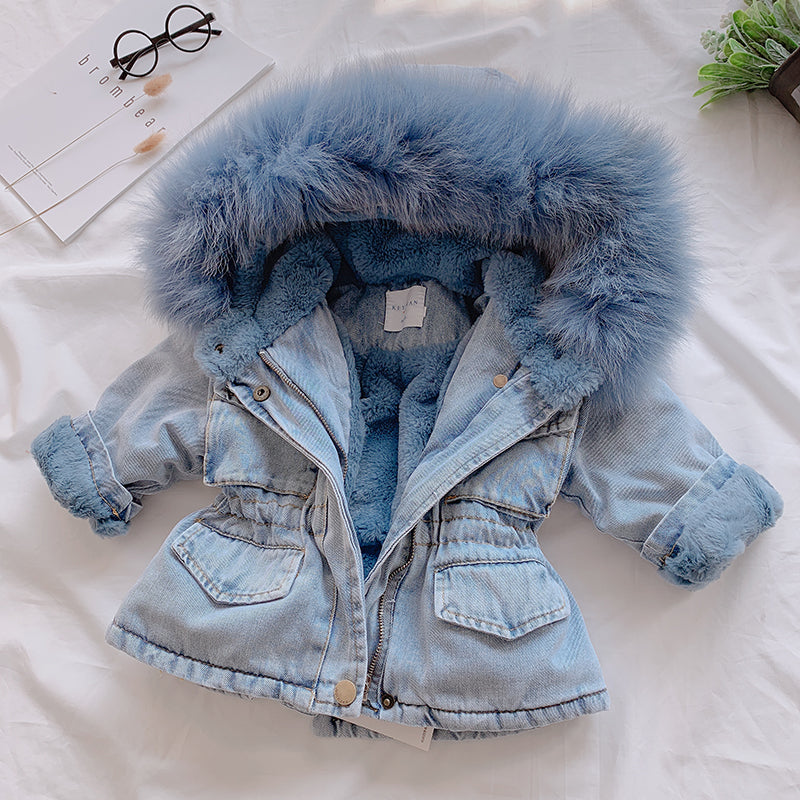 Girl Denim Coat: Stay Stylish and Cozy - Minihomy