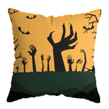 Linen Skull Halloween Pillow Cover - Minihomy