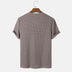 Men Summer Solid Color Round Neck Basic T-Shirts - Minihomy