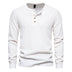 Four-button Waffle Men's Long-sleeved T-shirt - Minihomy