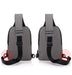 Leisure Travel Waterproof Men's USB Charging Slanted Chest Bag - Minihomy