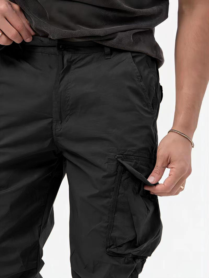 Men's Three-dimensional Bag Woven Cargo Pants Trousers - Minihomy