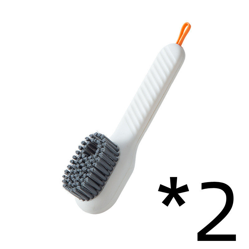 Multifunctional Soft-bristled Shoe Brush Long Handle Brush Automatic Liquid Adding Shoe Clothing Board Brush Cleaning Tool - Minihomy