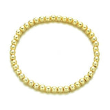 18k Plated Golden Balls Hematite Beaded Bracelet - Minihomy