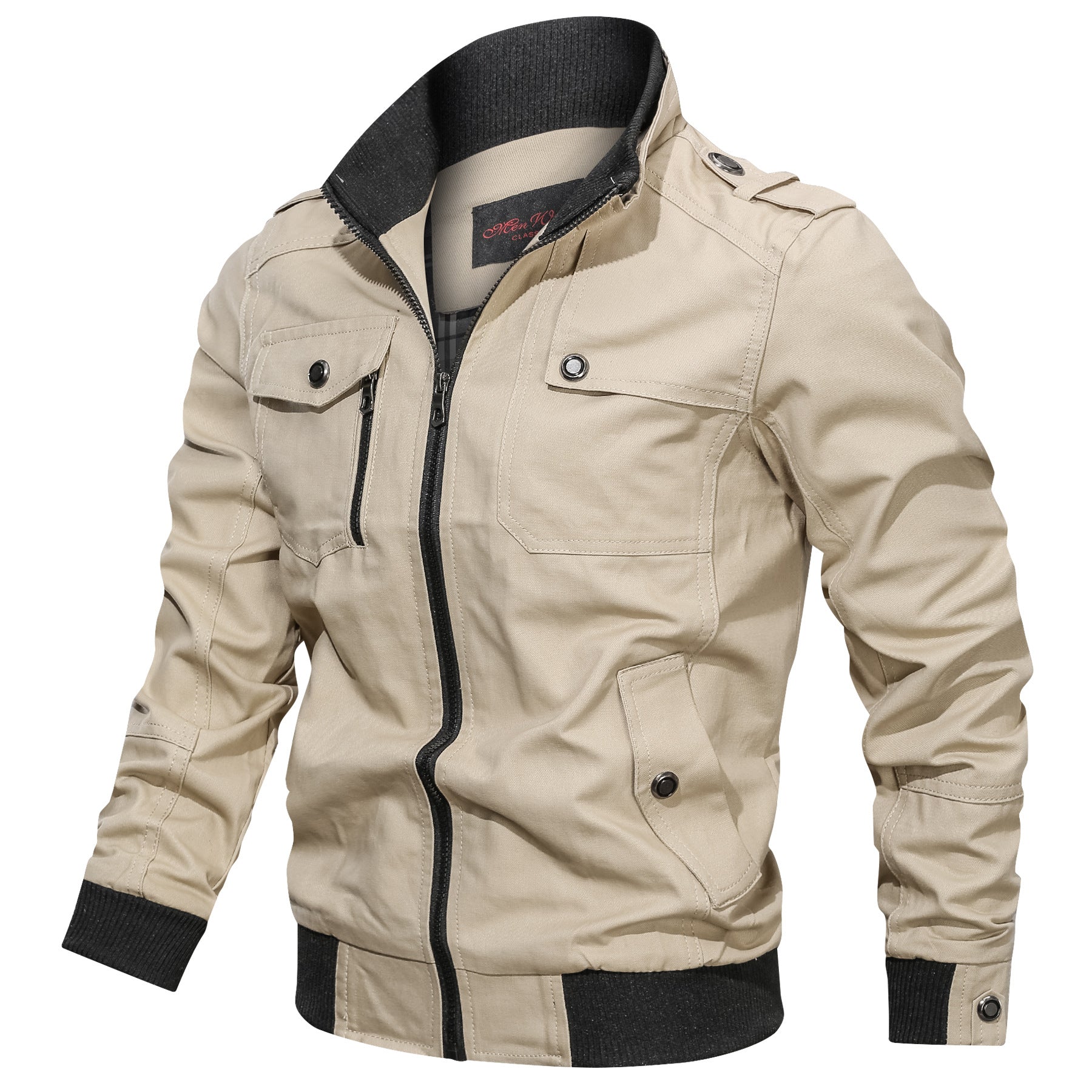 Solid color jacket men