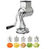 Multifunctional Stainless Steel Rotary Cheese Grater, Kitchen Vegetable Grinder, Salad Slicer - Minihomy