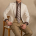 Casual Breathable Retro Suit Men's Half Lining - Minihomy