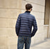 Men's Stand Collar Down Jacket - Oversize Slim Fit - Minihomy