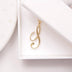 Gold 26 Old English Initial Letter Necklaces For Women - Minihomy