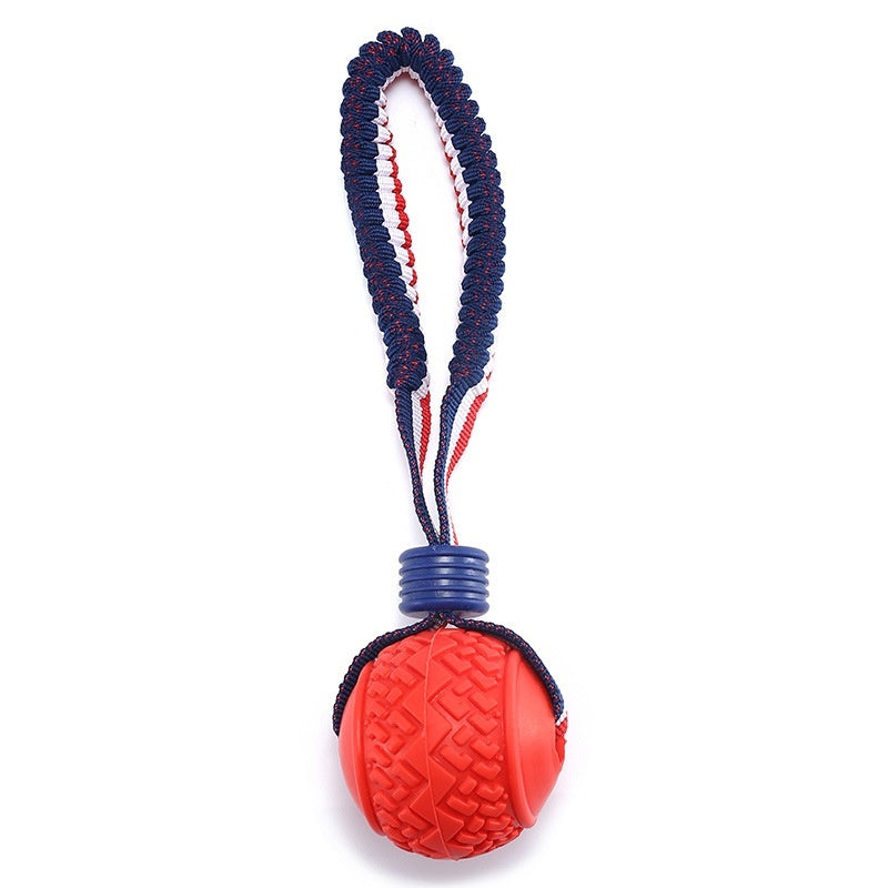 Interactive Dog Toy Ball - Teether with Rope for Chewing, Training & Fun - Minihomy