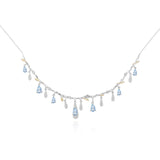 S925 Silver Natural Topaz Necklace: Sparkle with Elegance