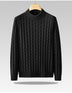 Men's Plus Size Knitted Sweater Loose Round Neck Bottoming Shirt - Minihomy