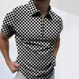 Men's Polo Shirt Men Solid Polo Shirts Brand Men Short-Sleeved Shirt - Minihomy