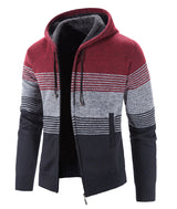 Hooded Fleece Thick Cardigan Sweater - Minihomy