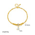 Boho Ankle Chain for Women - Double Layer Heart Charm Tassel Leg Chain Bracelet - Minihomy