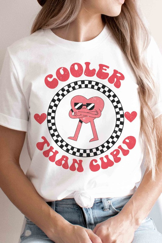 Plus Size - Cooler Than Cupid Graphic T-Shirt - Minihomy