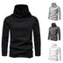 Men's Cascading Collar Sweater Coat Jacquard Pullover Sports Sweater - Minihomy