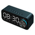 Bluetooth Alarm Clock Speaker Digital Display Alarm Clock LED Wireless Subwoofer Music Player Table Clock Home Decor - Minihomy