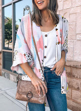 Flower Print Shirt Jacket Women Top - Minihomy