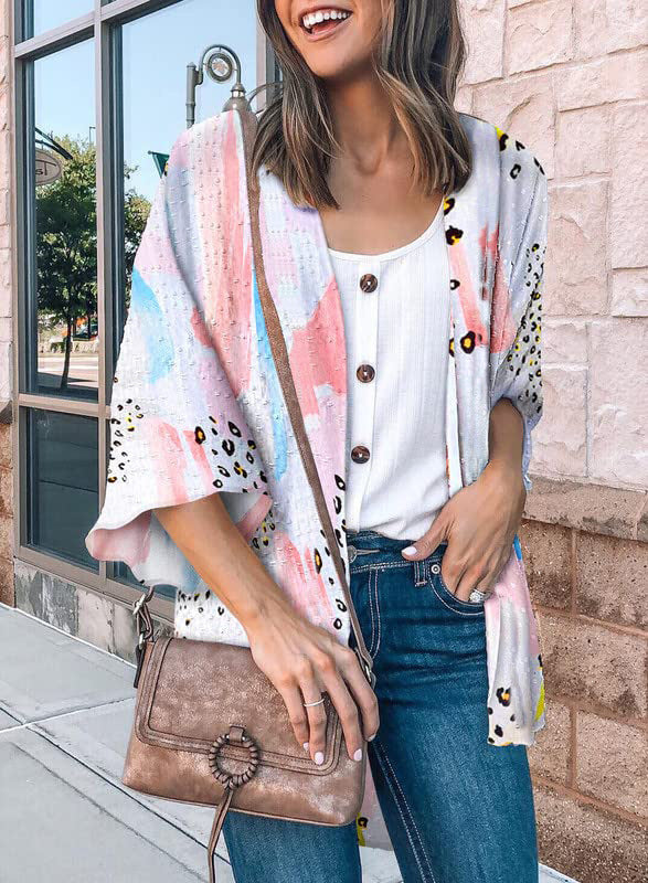 Flower Print Shirt Jacket Women Top - Minihomy