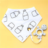 Cotton Bibs Burp Silicone Bib - Minihomy