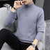 Men's Pure Color Half Collar Sweater: Embrace Casual Elegance - Minihomy