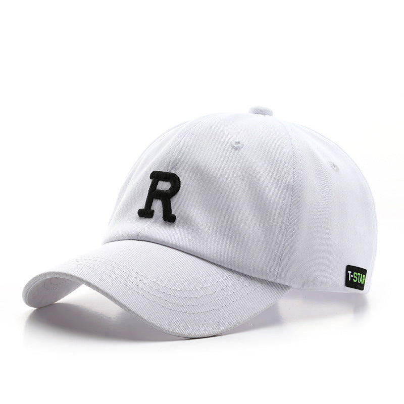 Adjustable Cap Letter R Embroidery Unisex Baseball Cap - Minihomy