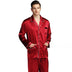 Men's silk satin pajamas suit casual wear - Minihomy