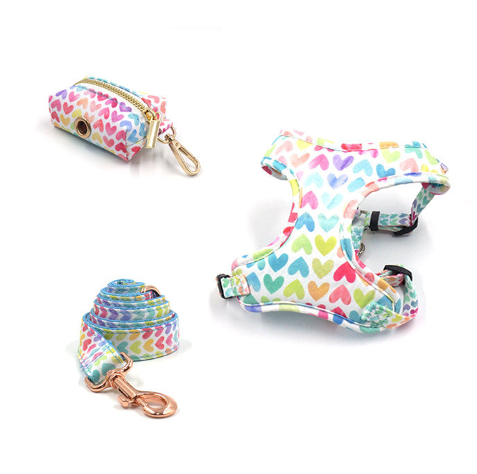 Pet Collar Leash Bow Trash Bag Set - Minihomy