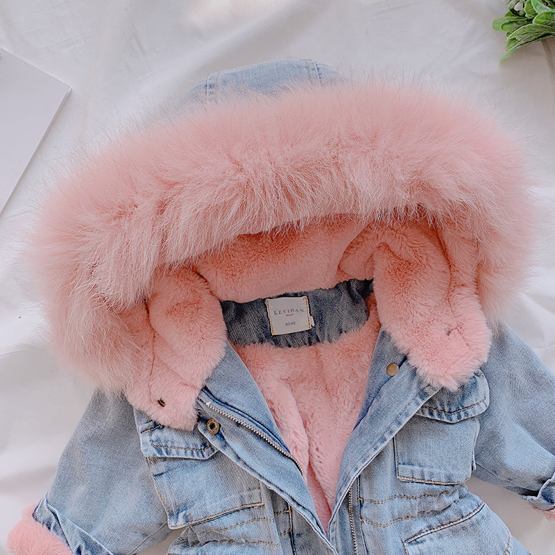 Girl Denim Coat: Stay Stylish and Cozy - Minihomy