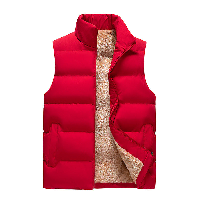 Lambswool Men's Down Cotton Vest Clip Outerwear - Minihomy