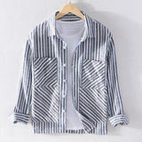 Striped Cotton Casual Thickening Comfortable Shirt