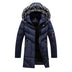 Men's Thick Fleece Winter Jacket Hooded Warm Cotton Parka - Minihomy