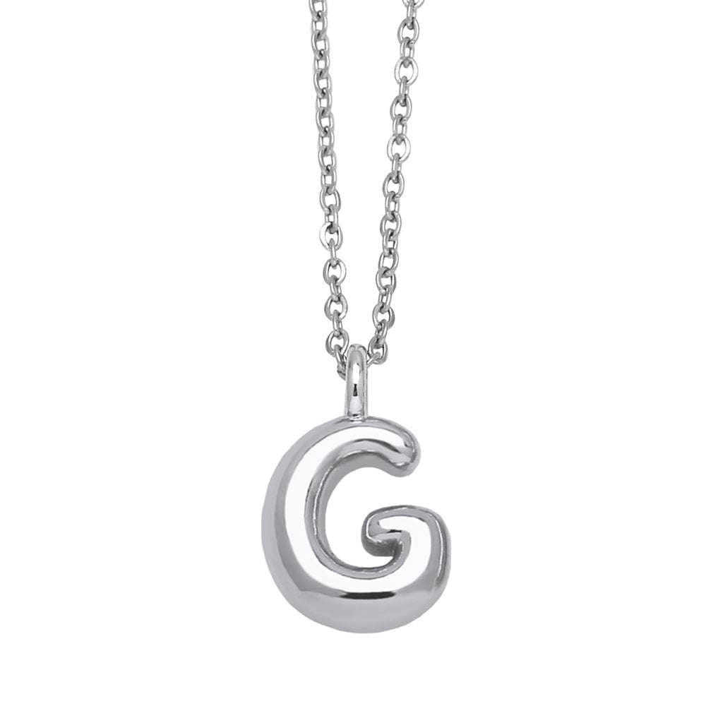 Copper Plated Gold 26 English Letters Pendant Necklace Niche Personality Clavicle Chain - Minihomy