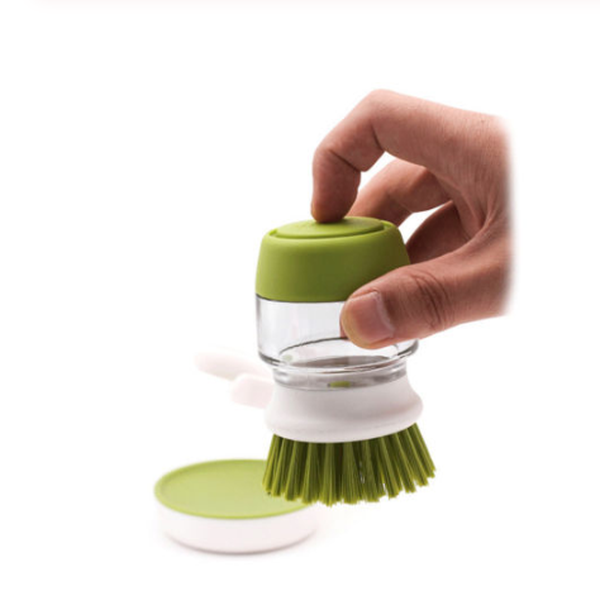 Dishwashing And Pot Washing Brush With Liquid Soap For Tableware - Minihomy