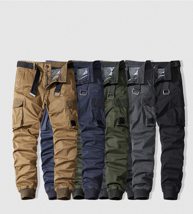 Multi-pocket Men's Loose Straight Casual Pants: Your Ultimate Comfort Companion - Minihomy