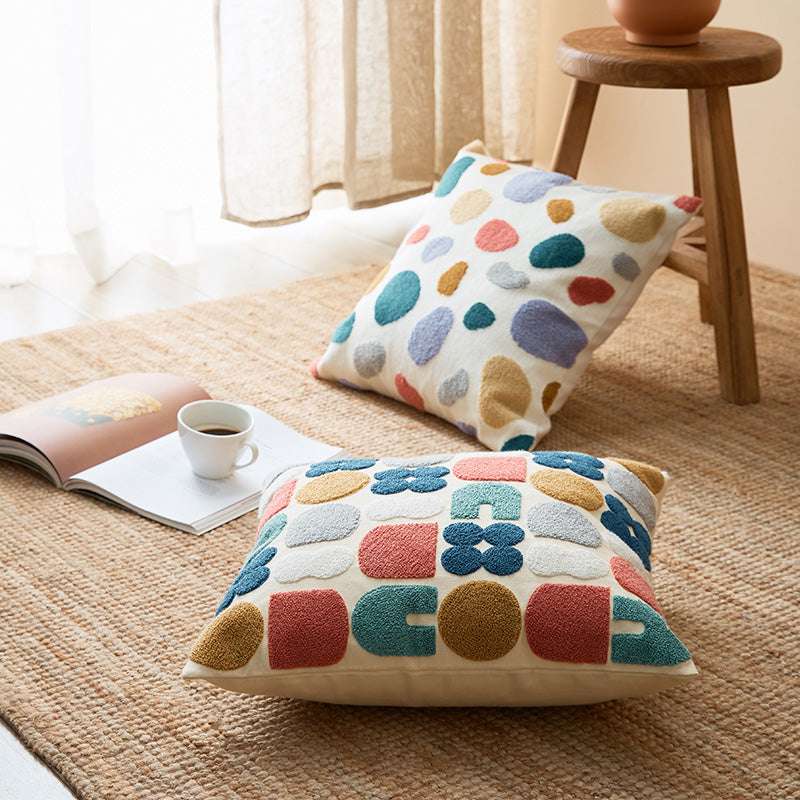 Bedroom Cushion Cover Back Office Waist Pillow Cover - Minihomy