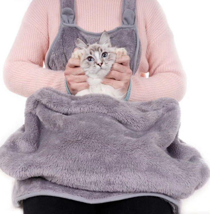 Pet out carrying cat bag with sleeping chest apron to prevent clothing - Minihomy