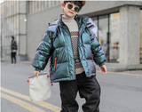 Western Style Big Kids Thick Winter Children's White Down Jacket