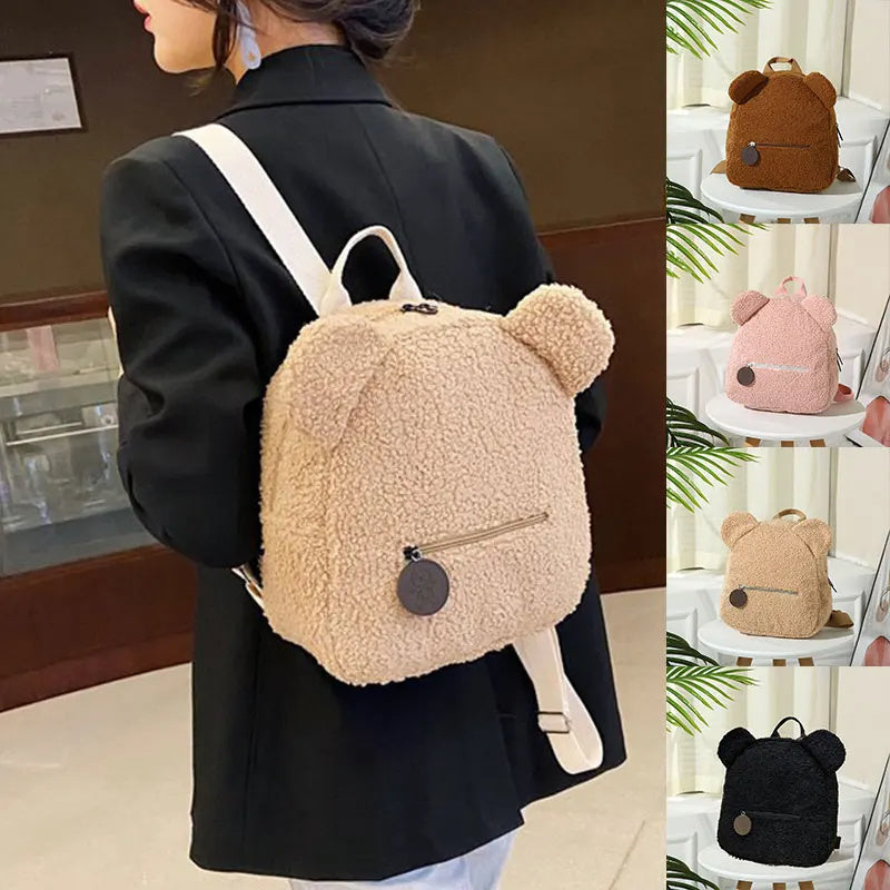 Cute Bear Backpack for Kids & Women - Travel & Shopping