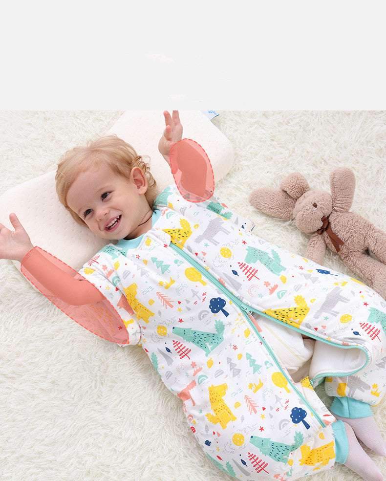 Baby Sleepsacks Cartoon Pattern Baby Sleeping Bag Carriage Sack for Newborn Split Leg - Minihomy